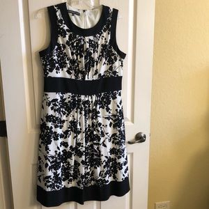 Jones Wear Black and white dress.